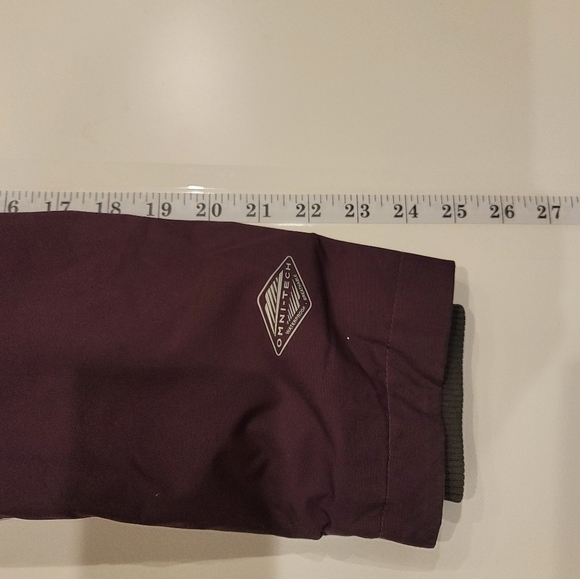 COLUMBIA OMNI TECH PURPLE LIGHTWEIGHT HOODED PARKA, SZ SMALL - Picture 15 of 15